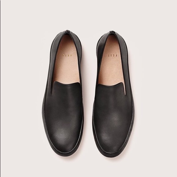 FEIT Shoes - FEIT Black Hans Sewn Slipper Shoe 7